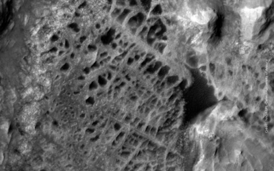 Observations détaillées des « toiles d’araignées » sur Mars